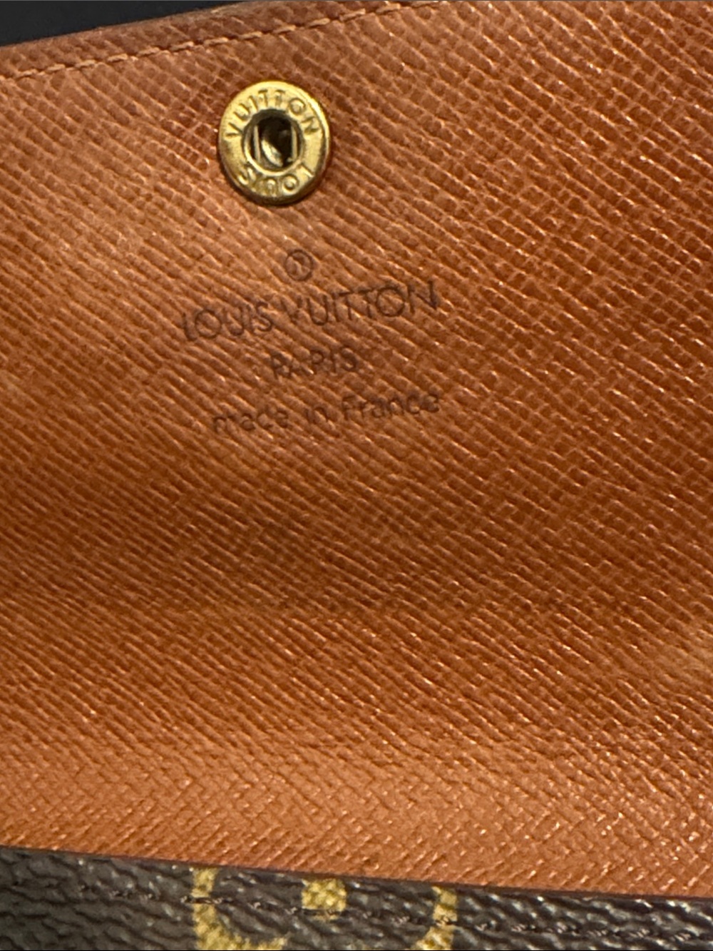 Authentic Louis Vuitton Monogram Canvas Continental Wallet in Brown and Gold - Picture 8 of 15